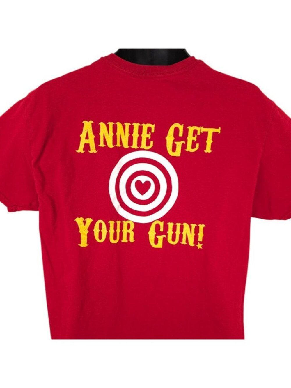 Annie Get Your Gun T Shirt Mens Size Large Red No Business Like Show Business